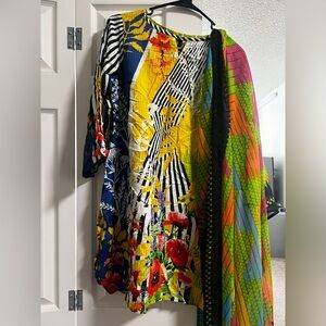 Nuovo by orient 3 piece Indian Pakistani lawn dress size small